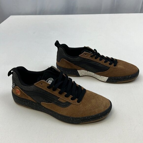 Vans Mens Zahba VN0007QQBF0 Brown Multi Low Top Lace Up Sneaker Shoes Size 9 - Picture 2 of 10